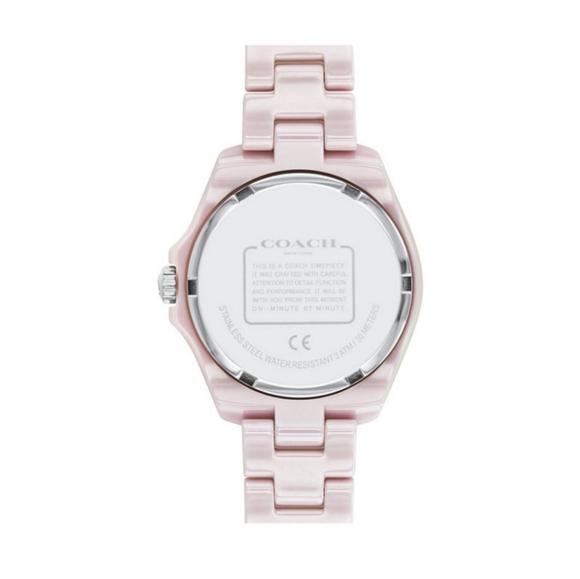 Coach New In Box Signature Plush Pink Water Resistant Watch 32mm - Picture 3 of 3